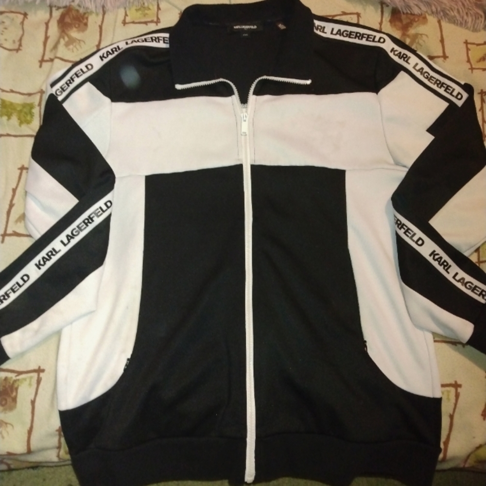 Karl Lagerfeld zip up track jacket